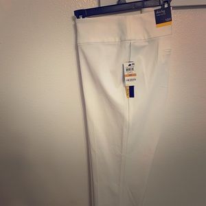 White plus size pants/slacks